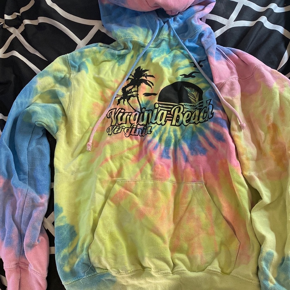 Virginia Beach Virginia tie dye hoodie